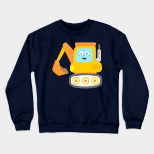 Excavator for Kids Crewneck Sweatshirt